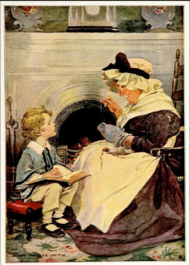 «David Copperfield and Peggotty by the parlour fire / Дэвид Копперфилд и Пегготти у камина в гостиной», 1910