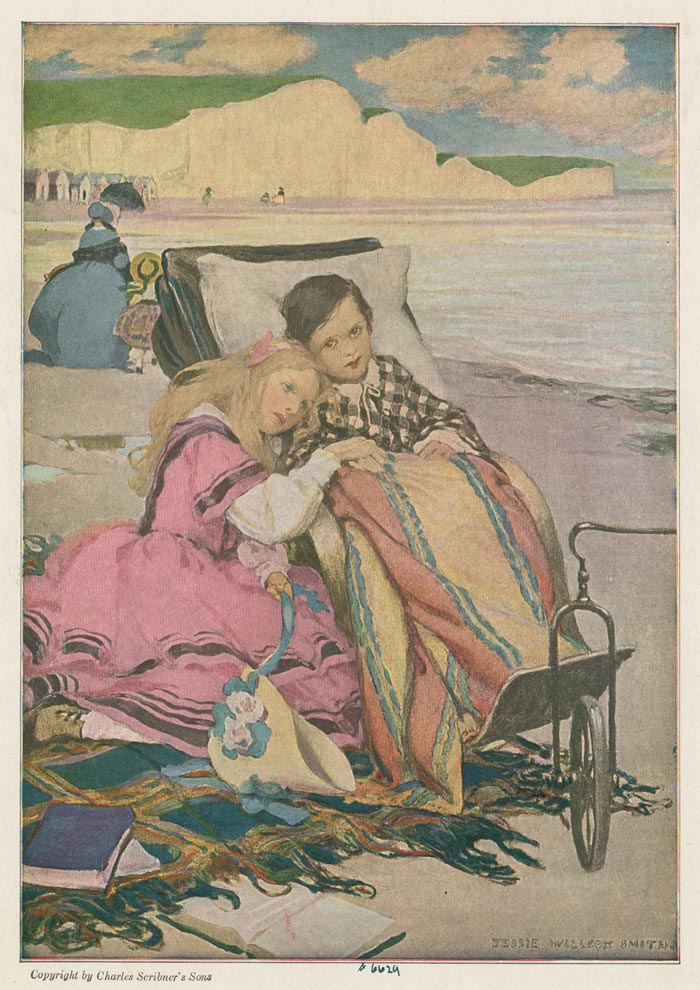 «Paul Dombey and Florence on the beach at Brighton / Пол Домби и Флоренс на пляже в Брайтоне», 1910