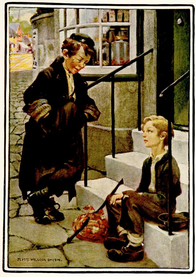 «Oliver's First Meeting with the Artful Dodger / Первая встреча Оливера с Ловким Плутом», 1911