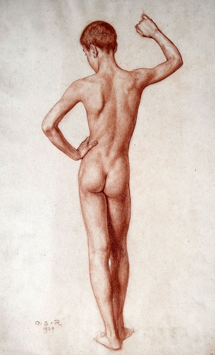 Nackter Jüngling (Обнажённый юноша), 1924