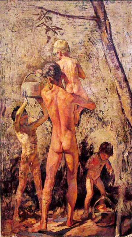 Untitled or Boys picking oranges (Без названия или Мальчики, собирающие апельсины), c.1928