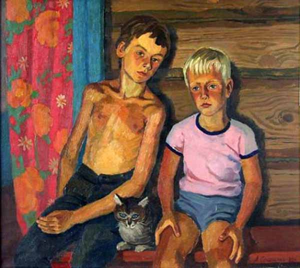 Летом в деревне (By summer in the village), 1988