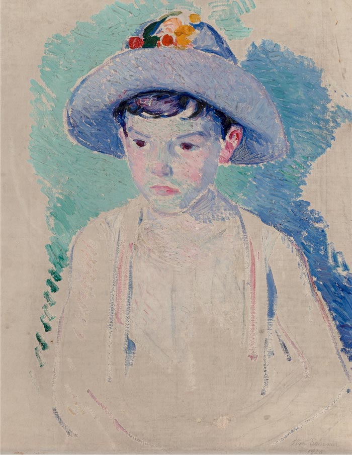 Boy with Straw Hat / Portrait of Ray (Мальчик с соломенной шляпой / портрет Рэя), c.1926