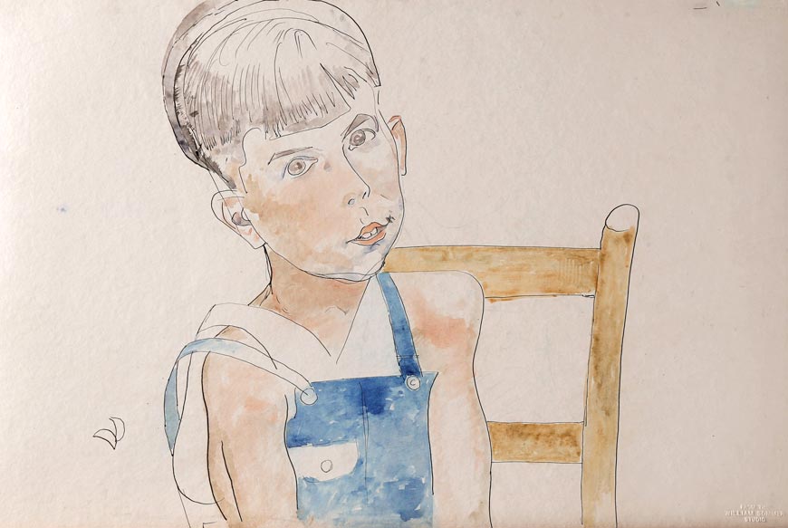 Boy in Blue Overalls (Мальчик в голубом комбинезоне), c.1930