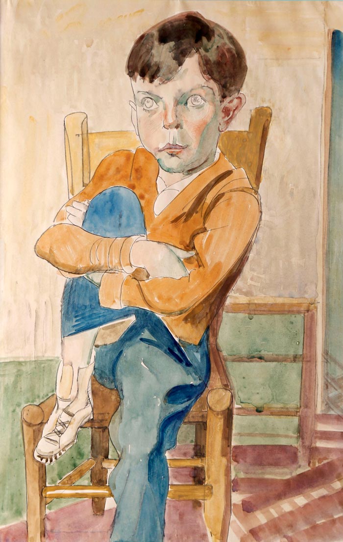 Calculation in Blue and Brown / Portrait of Arthur Timm (Сочетание в голубом и коричневом / Портрет Артура Тимма), 1933