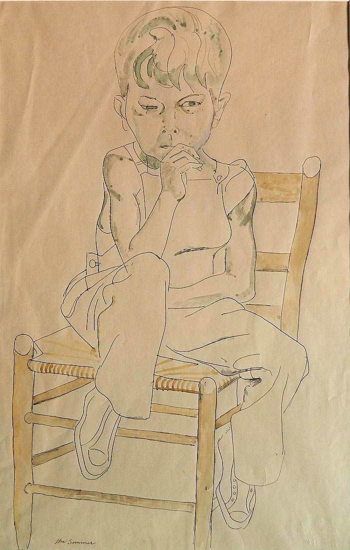 Boy in Chair (Мальчик на стуле)