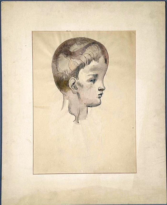 Profile portrait of a young boy (Портрет мальчика в профиль)