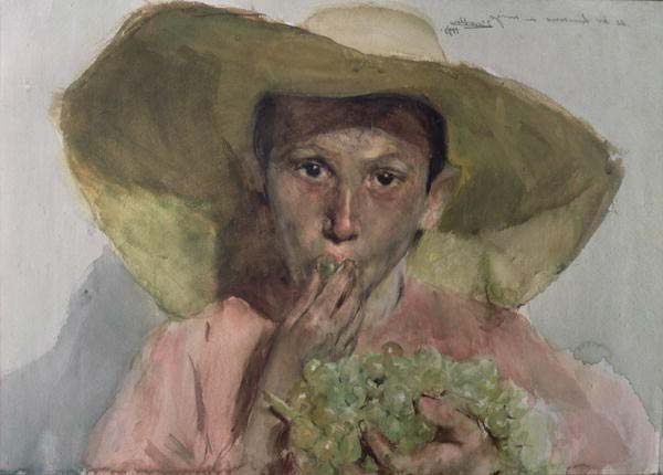 Boy Eating Grapes (Мальчик, поедающий виноград), 1890