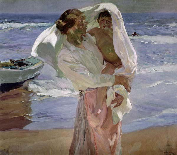 After bathing, Valencia (После купания, Валенсия), 1915