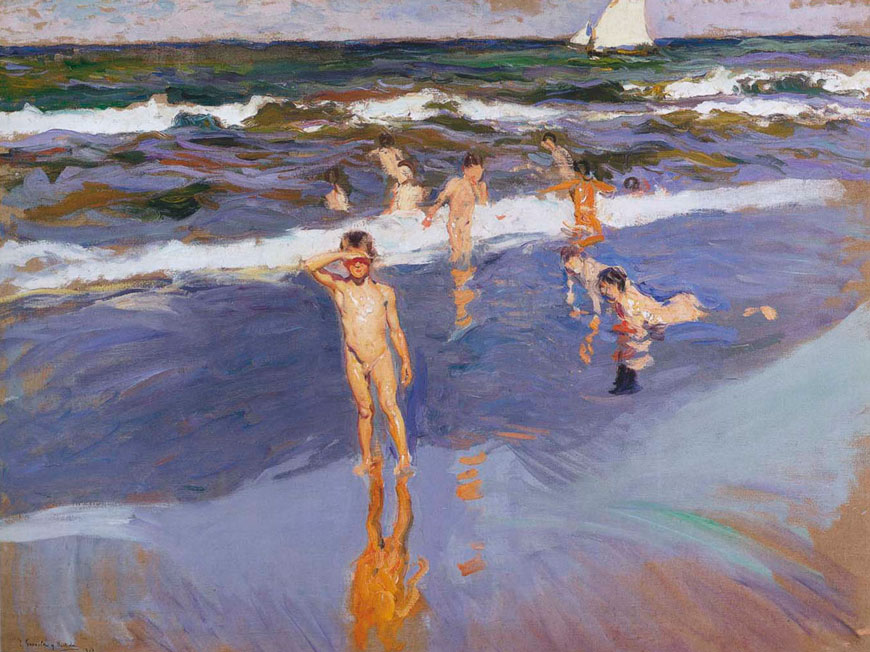 Niños en el mar. Playa de Valencia (Дети на морском берегу. Пляж Валенсии), 1908