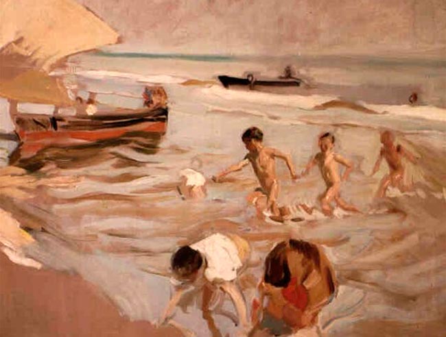 Young boys on the beach in Valencia (Мальчики на пляже Валенсии), 1909