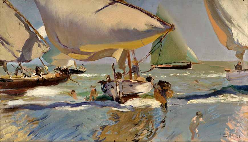 Barcas en la playa (Лодки на пляже), 1909