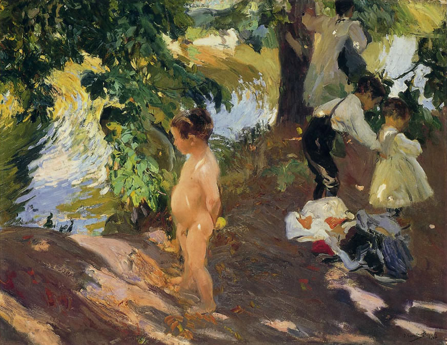 Bathing at La Granja (Купание в Ла-Гранхе), 1907