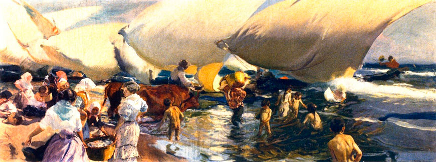 Beach at Valencia (Пляж в Валенсии), 1904