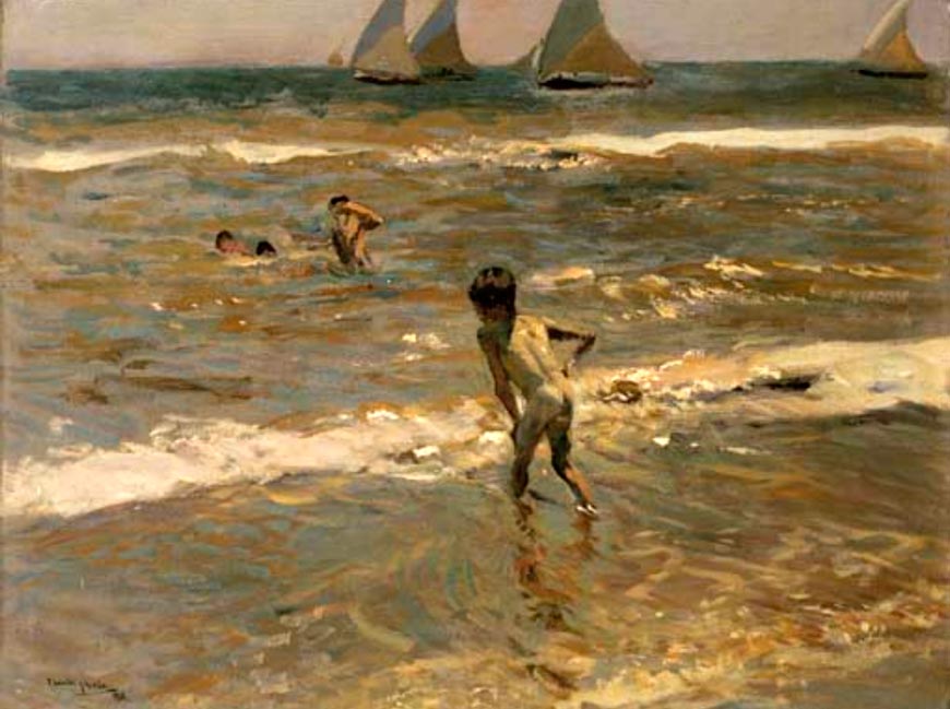 Niños en el mar, Playa de Valencia (Дети на море, Пляж Валенсии), 1908