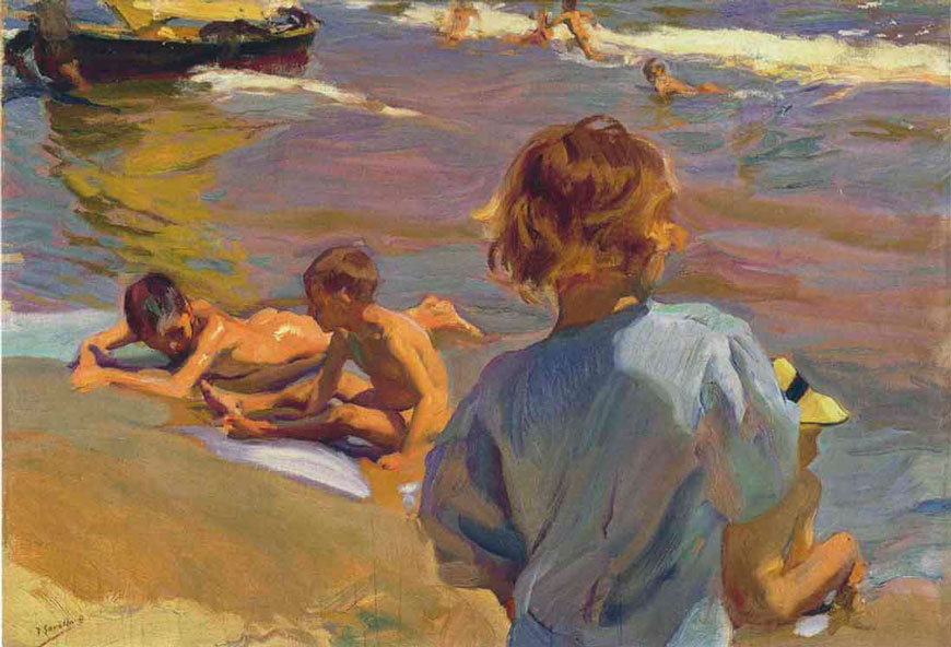 Children on the Beach, Valencia (Дети на пляже, Валенсия), 1916