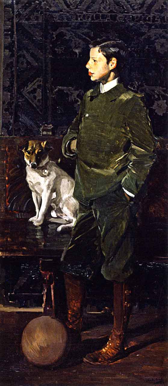 Joaquin Sorolla Garcia and His Dog (Хоакин Соролла Гарсия и его пёс), 1906