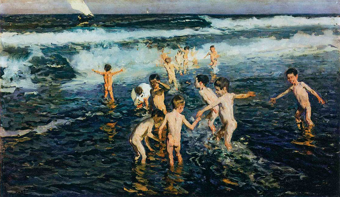 Bañar a los niños (Купание детей), 1899