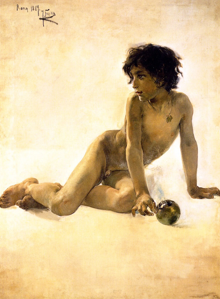 Nude with Ball (Обнажённый с мячом), 1887