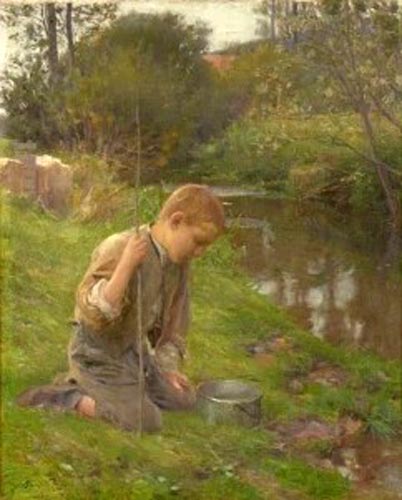 Boy along river (Мальчик у реки)