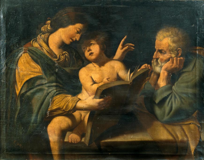 Holy Family with the Madonna teaching the Christ сhild to read (Святое семейство с Мадонной, учащее младенца Христа чтению)