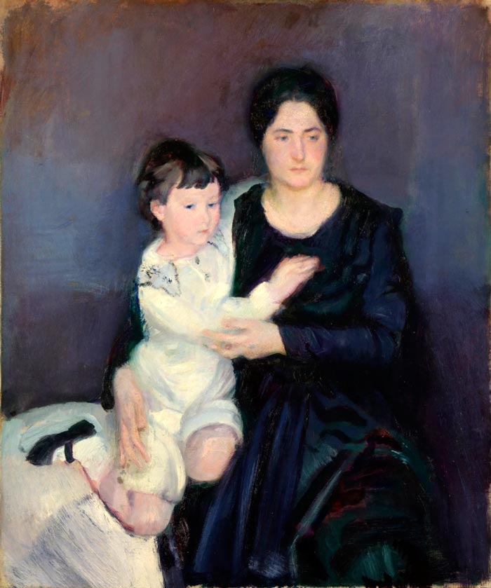 Il principe Brancaccio con la madre (Принц Бранкаччо с матерью), 1916