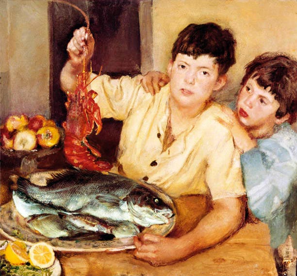 Bambini e pesci (Дети и рыба), 1922