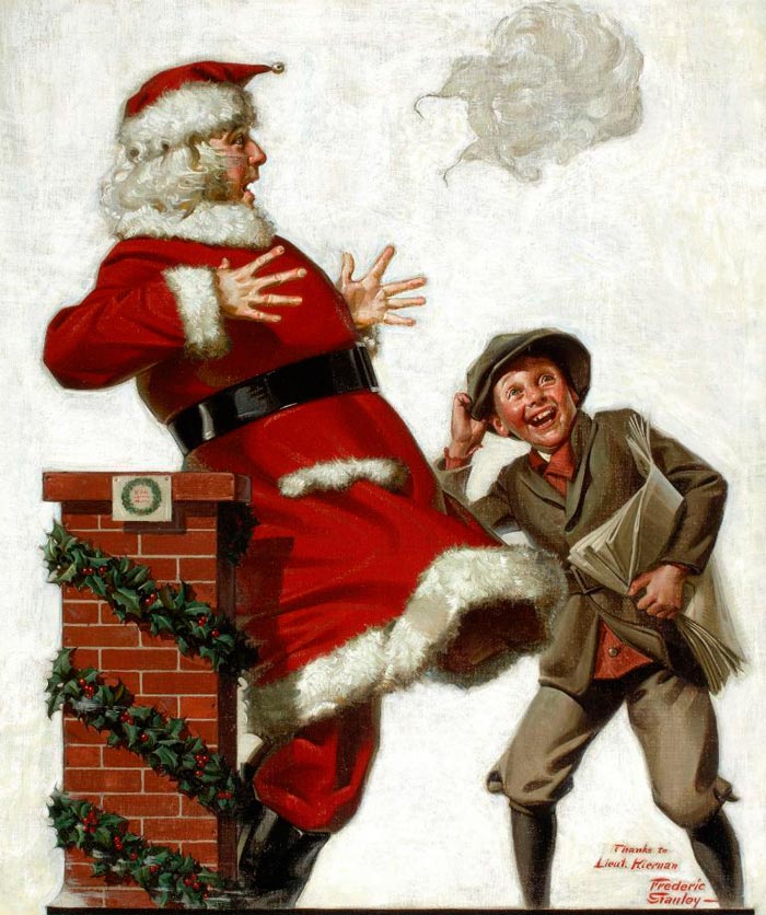 Santa in the wind (Санта на ветру), 1921