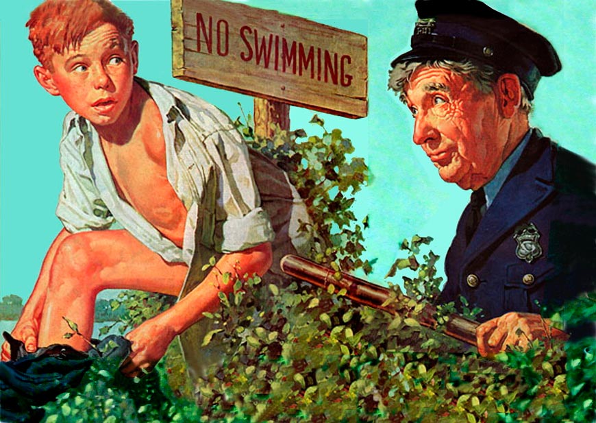 No swimming (Купаться запрещено), 1940