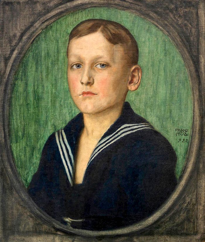 Knabenbildnis / Heinrich Butzer (Портрет мальчика / Генрих Бутцер), 1922