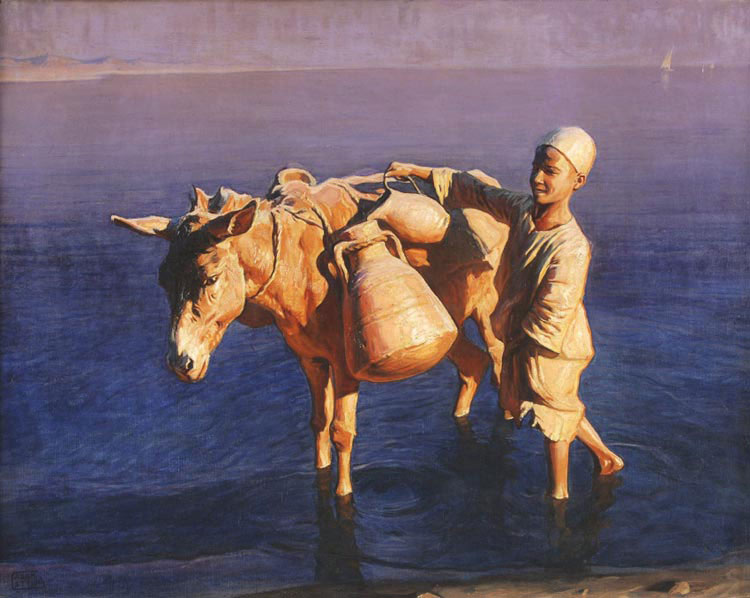 Boy with Donkey Water Bearer (Мальчик с осликом водоноса)