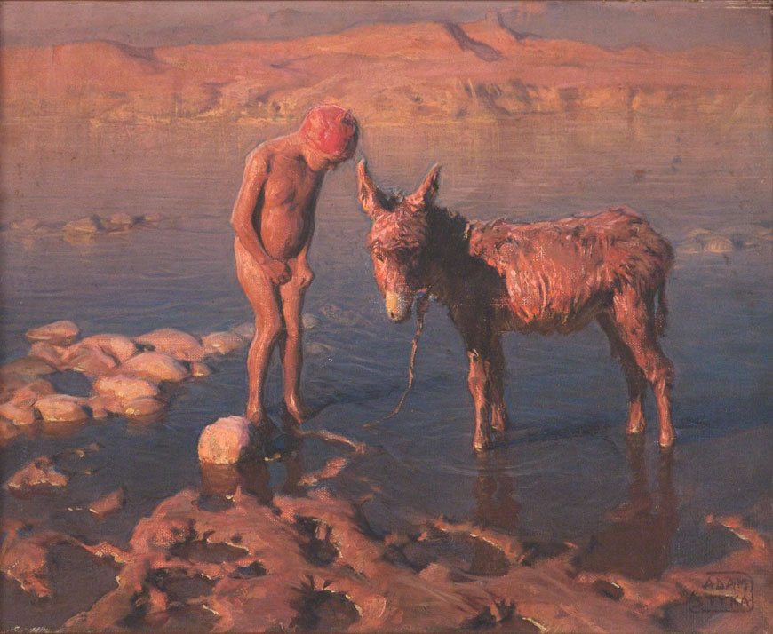 Boy with donkey on the Nile (Мальчик с ослом у Нила), 1938