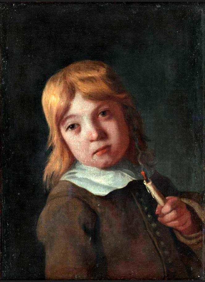 A boy with an extinguished candle (Мальчик с потухшей свечой), 1650-1660