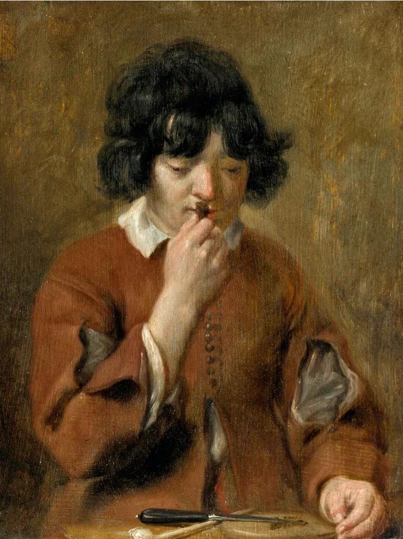 Young boy with tobacco (Мальчик с табаком)