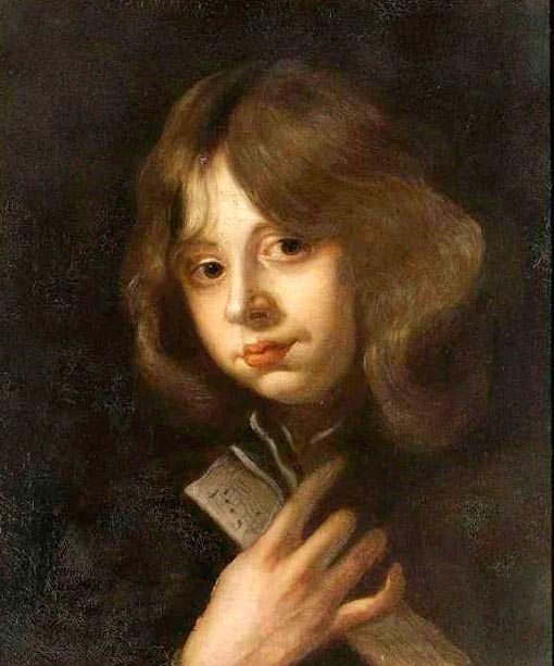 Portrait of a boy, bust-length, holding a sheet of music (Бюстовый портрет мальчика, держащего ноты)