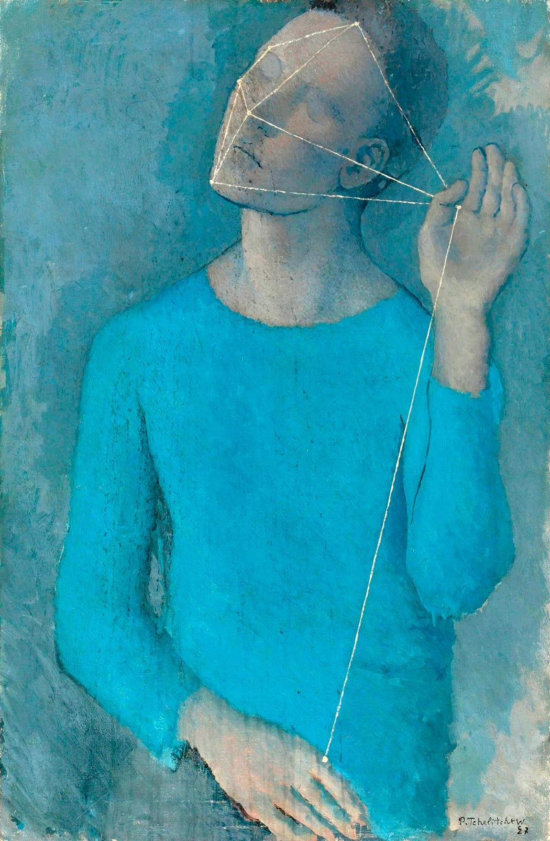 Мальчик в голубом с нитями (Blue boy with string), 1927