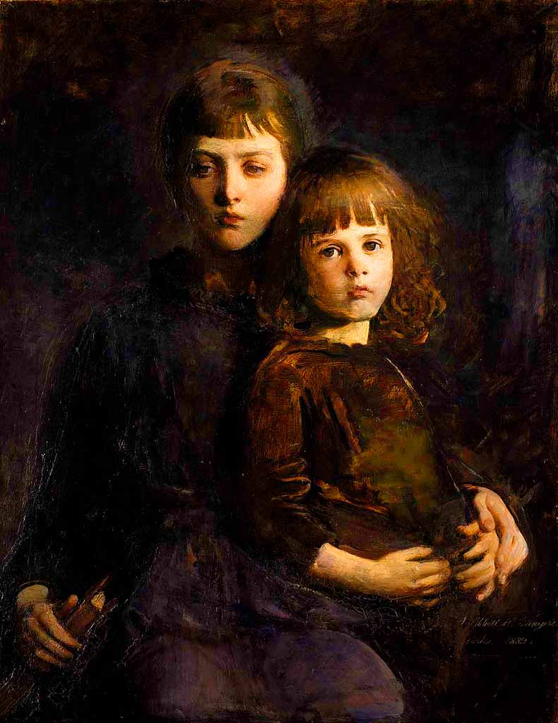 Brother and sister / Mary and Gerald Thayer (Брат и сестра / Мэри и Геральд Тайер), 1889