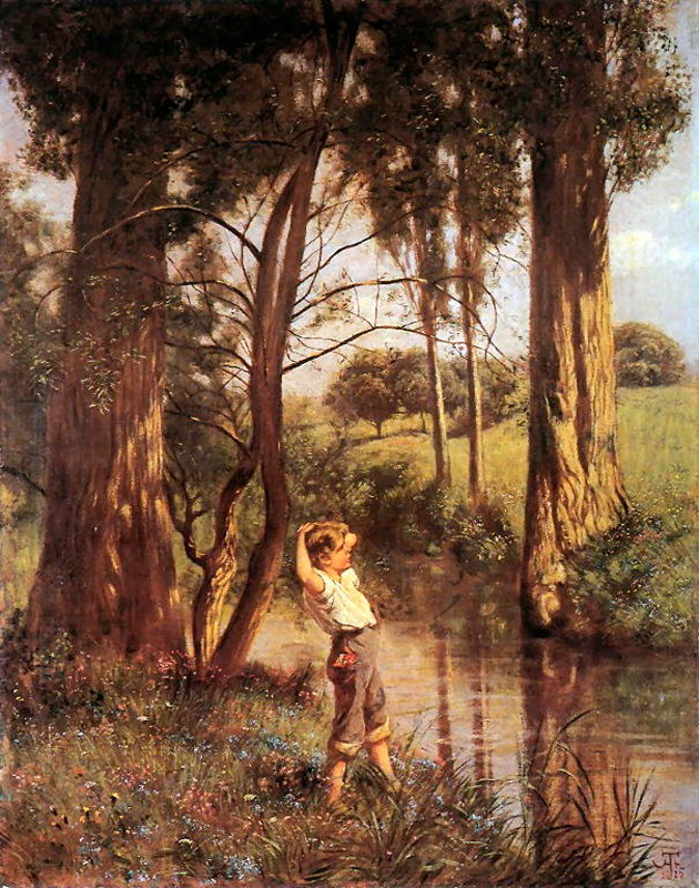 Knabe am Bach (Мальчик у ручья), 1885