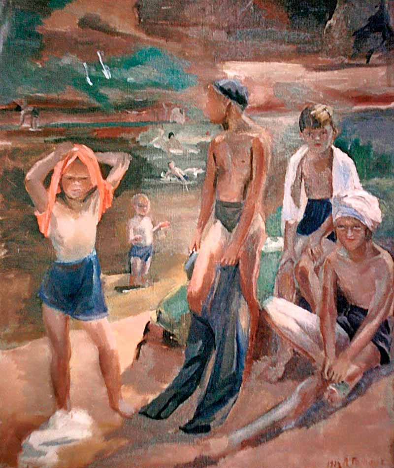 Дети на пляже (Children on the beach), 1934