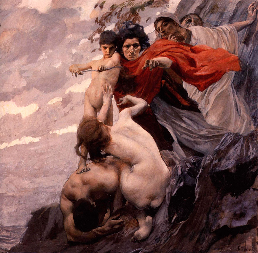 Amore e le Parche (Любовь и Судьбы), 1909