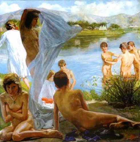 Bathers in the sun (Купающиеся под солнцем)