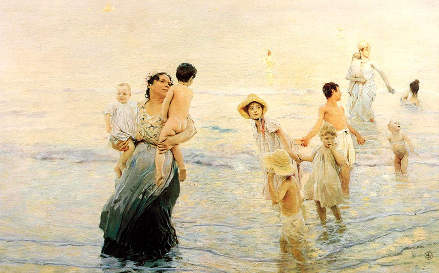 Luglio. Sulla spiaggia (Июль. На пляже), 1893-1894