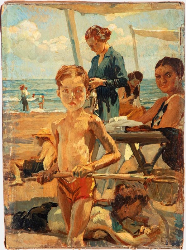 Figures on the beach (Фигуры на пляже)