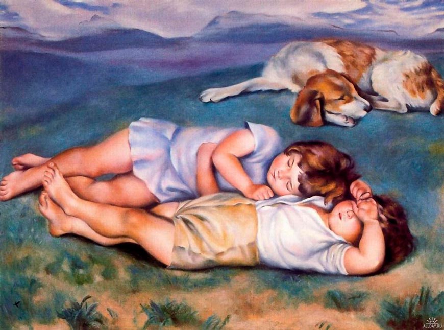 Niños durmiendo (Спящие дети), 1927