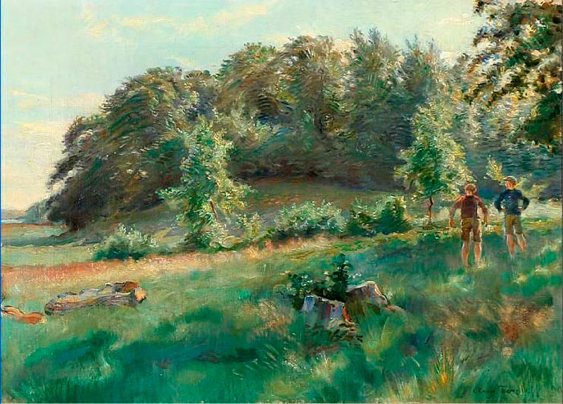 Landscape with two boys (Пейзаж с двумя мальчиками)