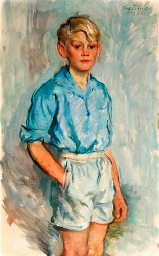 A portrait of a boy in shorts (Портрет мальчика в шортах)