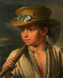 Boy with a hatchet