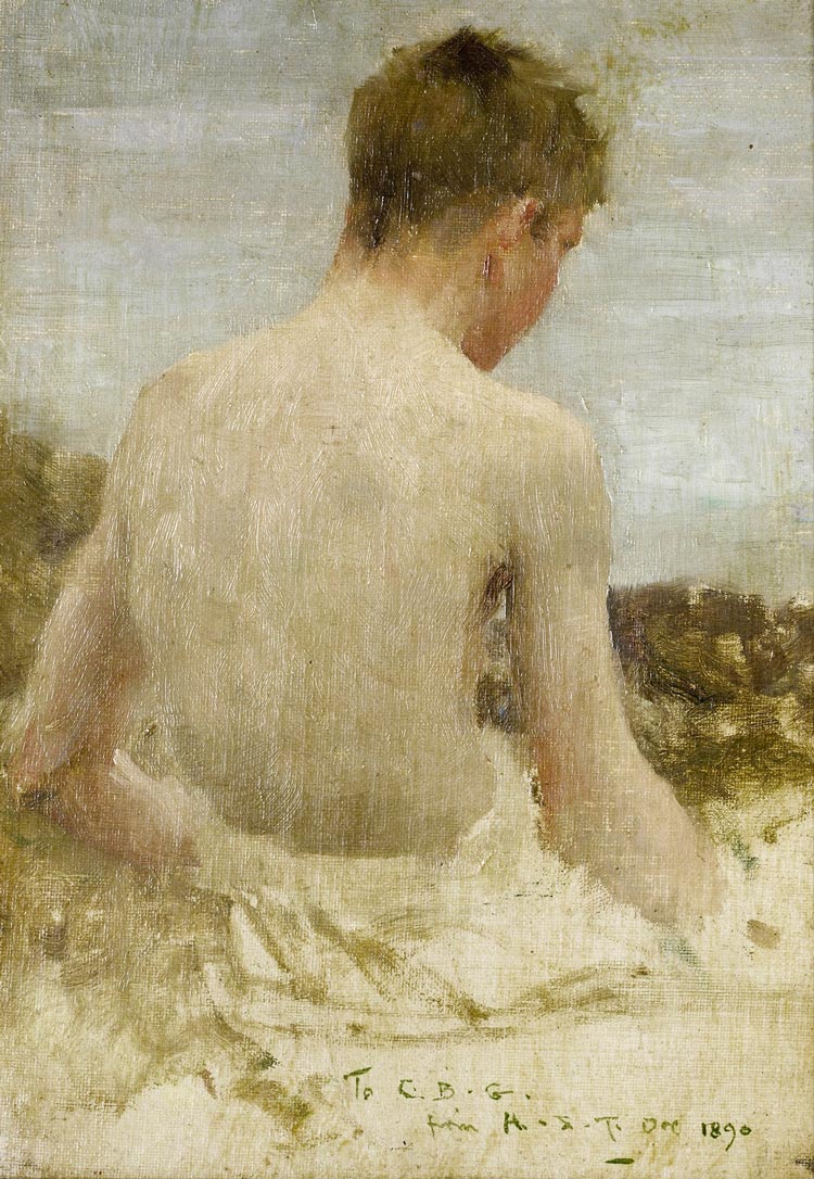 Back of a boy bather (Спина купающегося мальчика), 1890