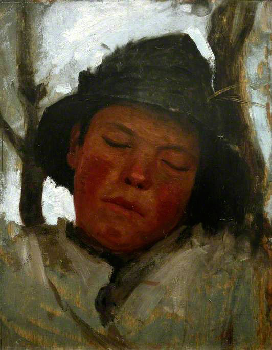 Boy Asleep in a Sou'wester (Спящий мальчик в зюйдвестке), 1882