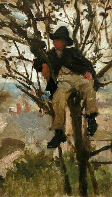 Boy in Tree (Мальчик на дереве), c.1882